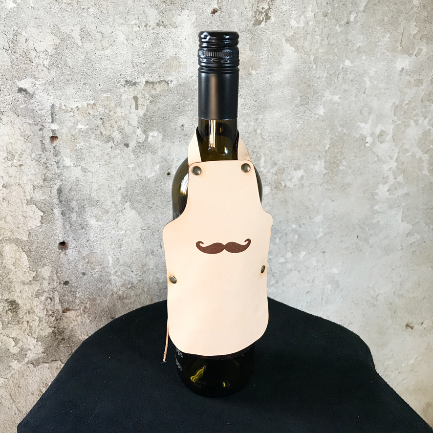 Läderförkläde Smutt, ett snyggt förkläde till flaskan - Bild 4