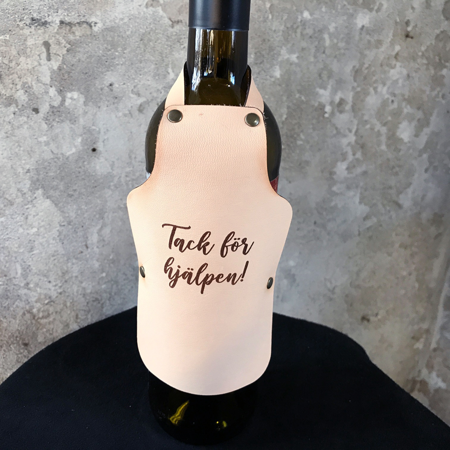 Läderförkläde Smutt, ett snyggt förkläde till flaskan - Bild 2